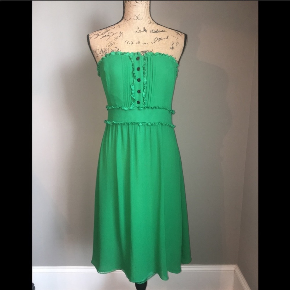 Anthropology beautiful green dress.  10